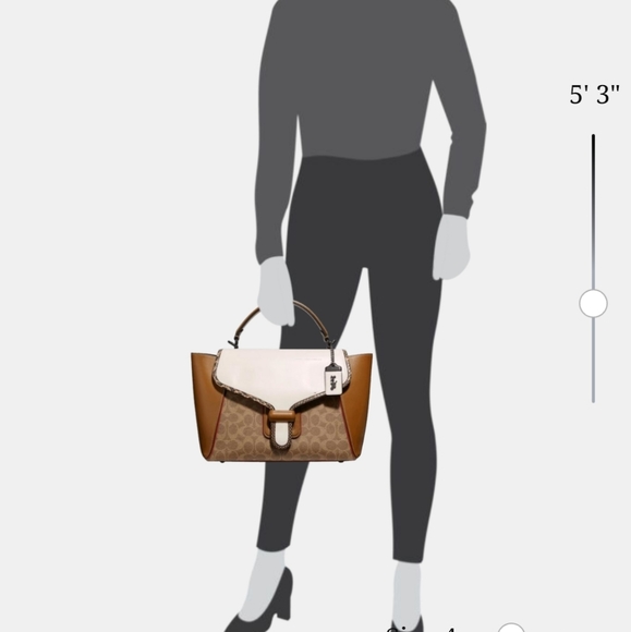 LAST CHANCE❗RARE Coach Courier Colorblock Genuine Snakeskin Crossbody - Picture 6 of 16